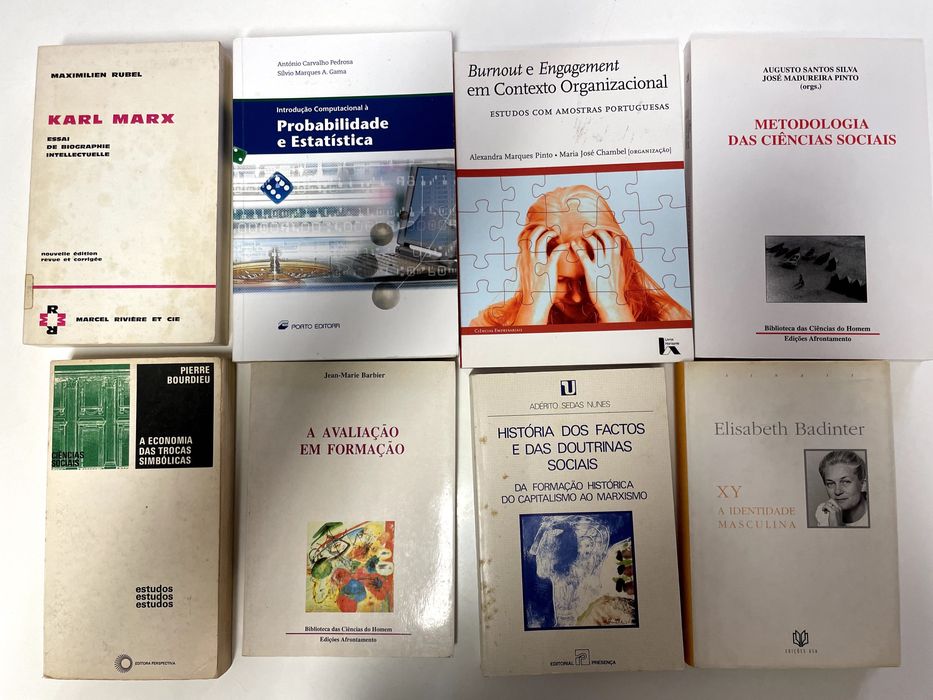 Livros de ciências sociais, sociologia, economia, justiça