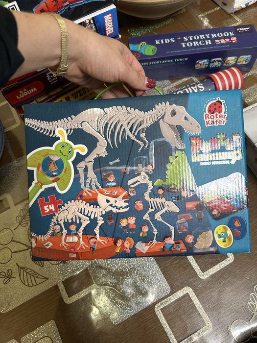 Настільна гра - пазл Roter Kafer Dino museum Музей Динозаврів