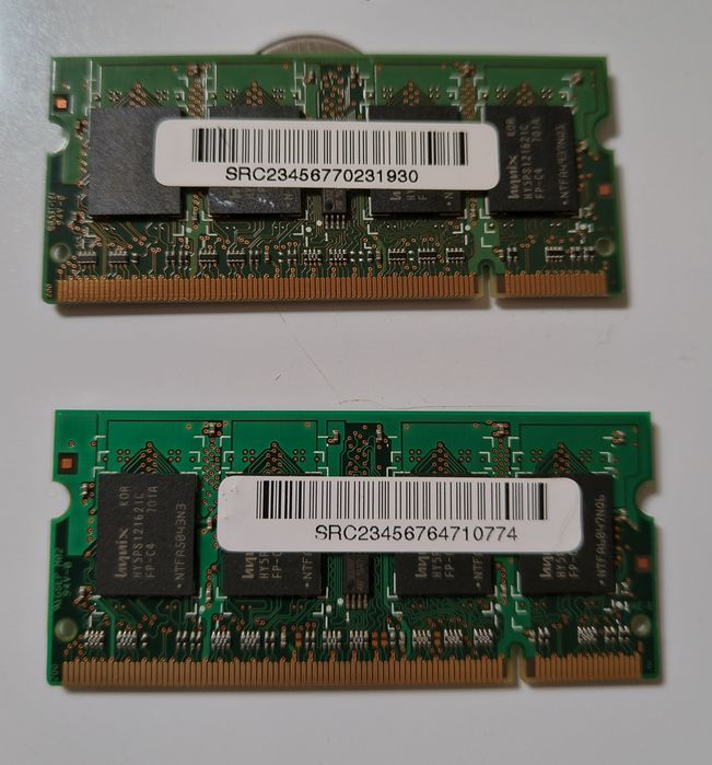2x512MB DDR2 HYNIX 2Rx16 PC2-4200S-444-12