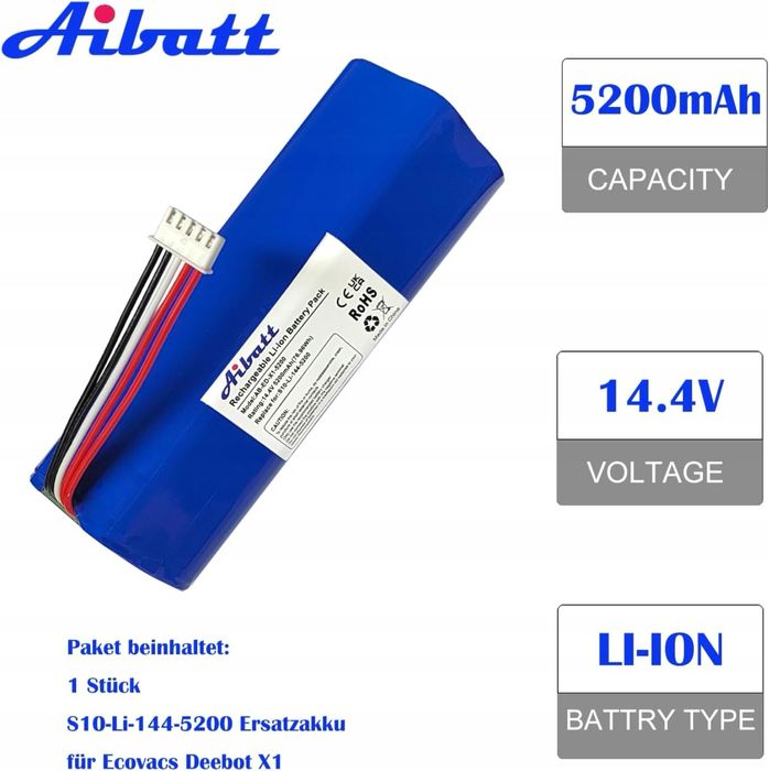 Akumulator 14,8 V 5200 mAh do Ecovacs Deebot T8 Pure, T8+, Deebot T9