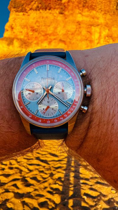 Zegarek mechaniczny chonograf „GULF”