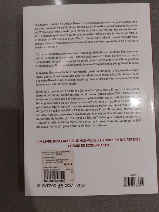 Marc Roche - O Banco (PORTES GRATIS)