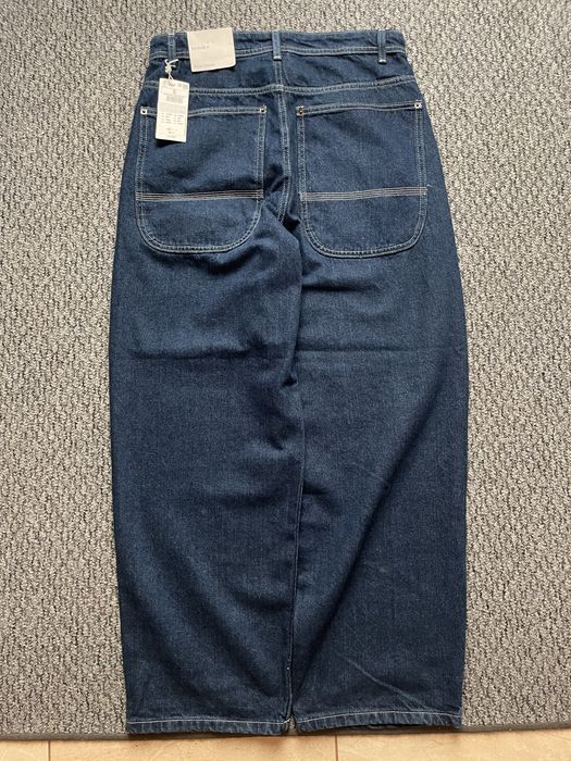 широкие широкі темно сині denim casual джинси, широкого крою rep sk8