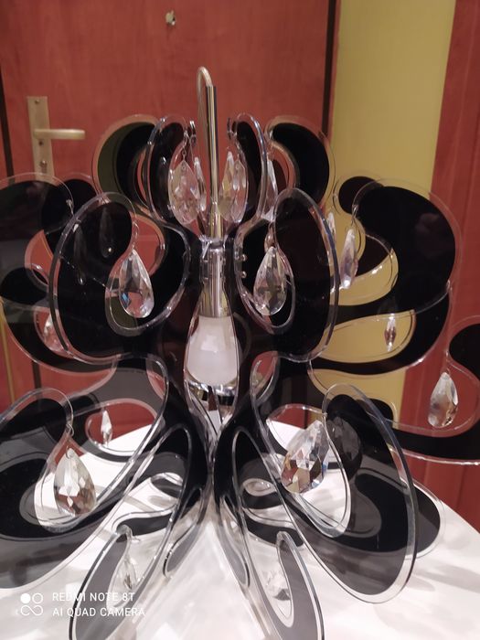 Żyrandol - czarna lampa