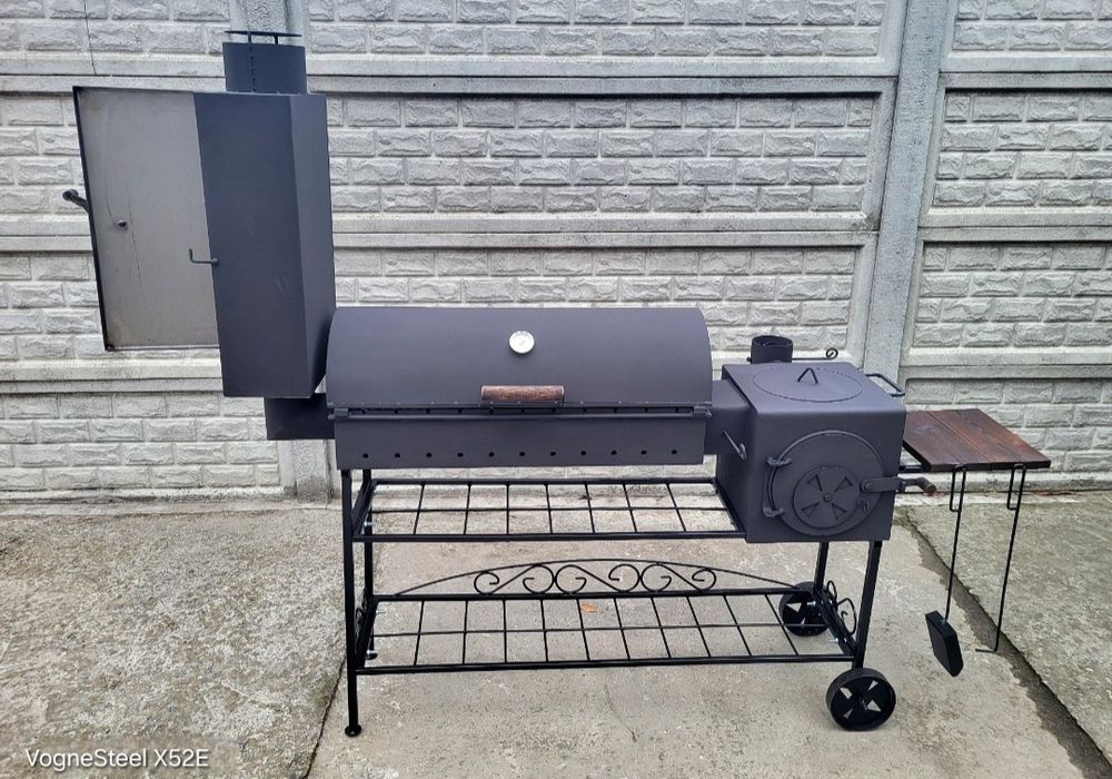 5мм! Подвійне Усилення! Мангал 4в1 - Барбекю, Коптильня, Піч під Казан