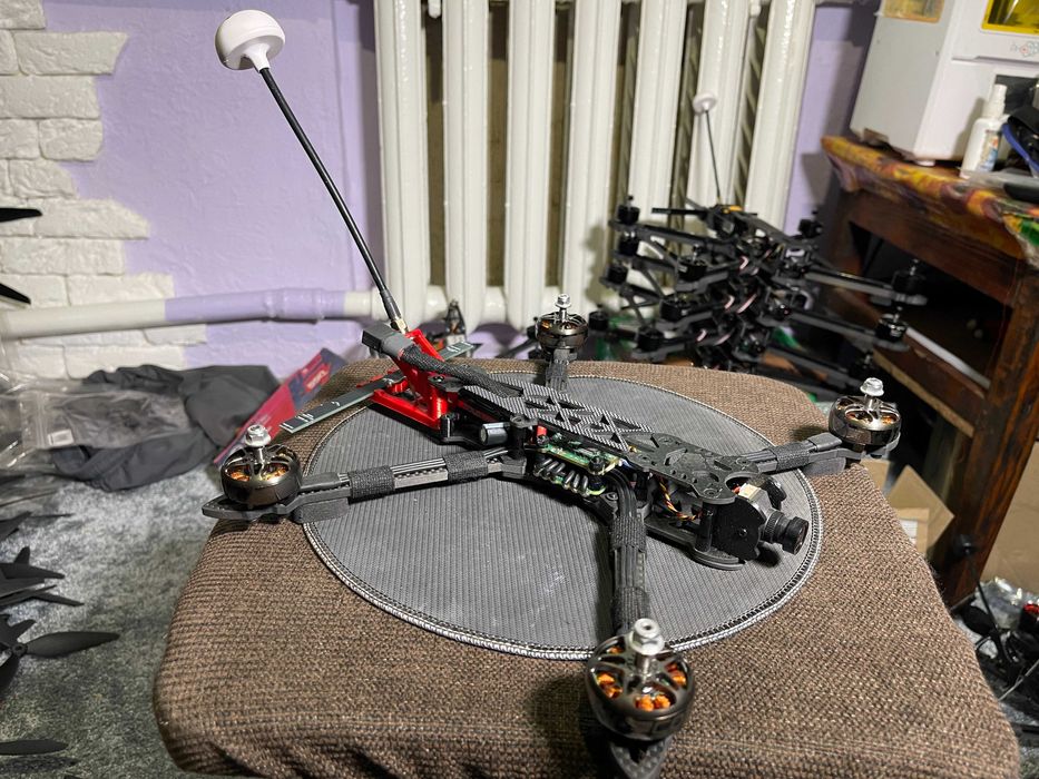 FPV дрон 10, 8, 7 дюймів. Комплект з пропами та аккумулятором