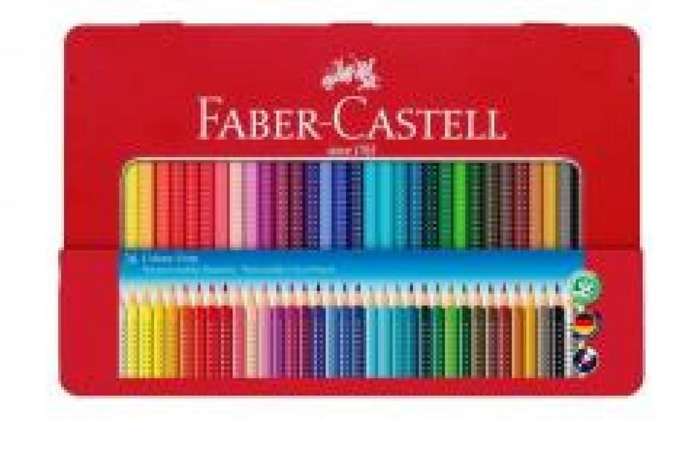 Kredki Colour Grip 2001/36 kolorów Faber Castell metalowa puszka,