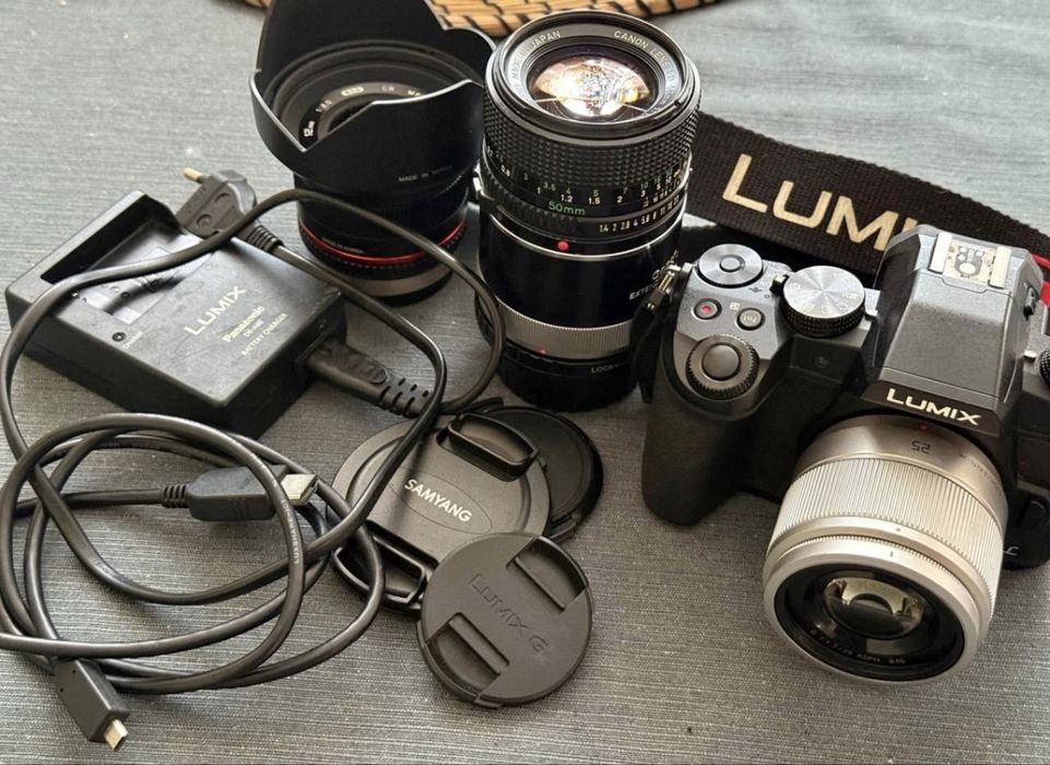Zestaw Panasonic Lumix G80 + 3 obiektywy