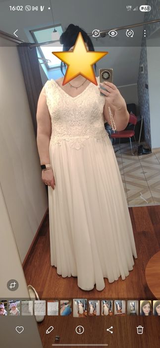 Suknia ślubna boho 48-52