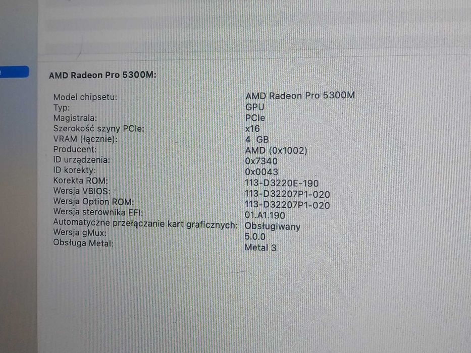 macbook a2141 -płyta główna
