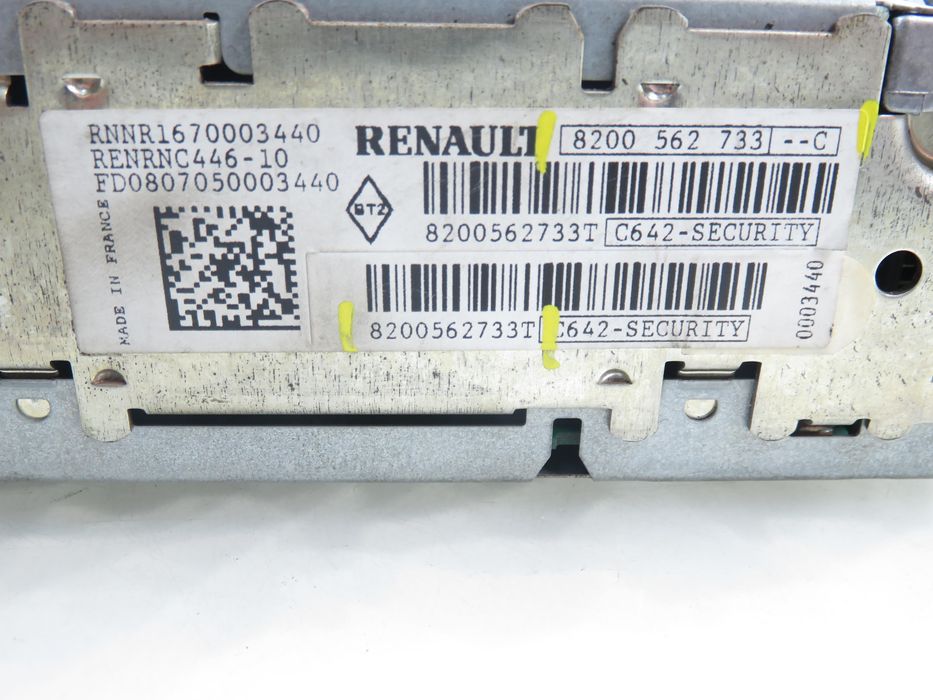 Radio Renault Grand Scenic II + Kod