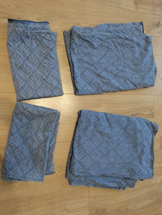 2x pościel granatowa jysk 140x200  i 70x80