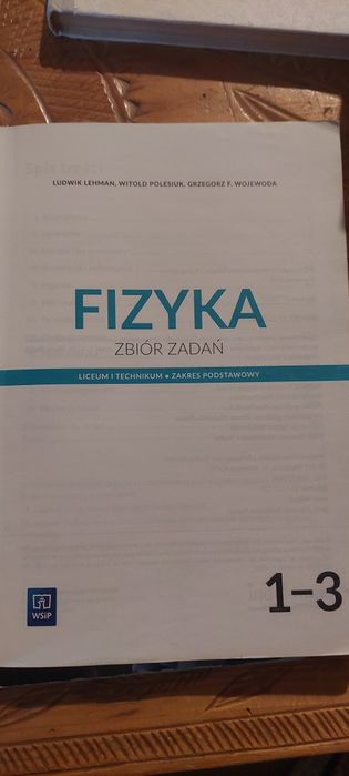 zbiór zadań do fizyki klasa 1-3 dla liceum i technikum