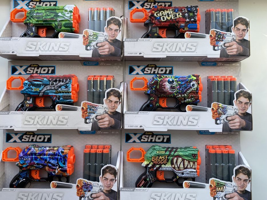 Скорострельный бластер X-Shot Skins Menace Game Over (36515B)