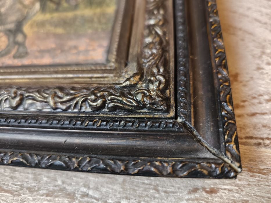 Stary obraz olejny na płótnie sygnowany Jerzy Kossak