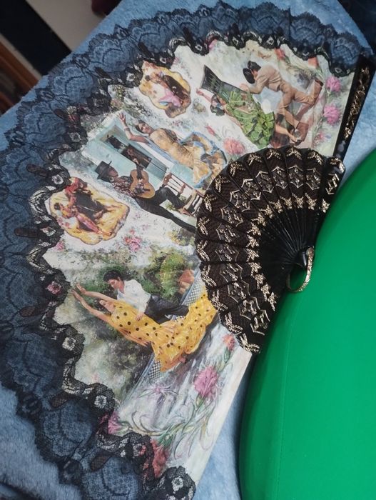 Wachlarz ozdobny w stylu hiszpańskim