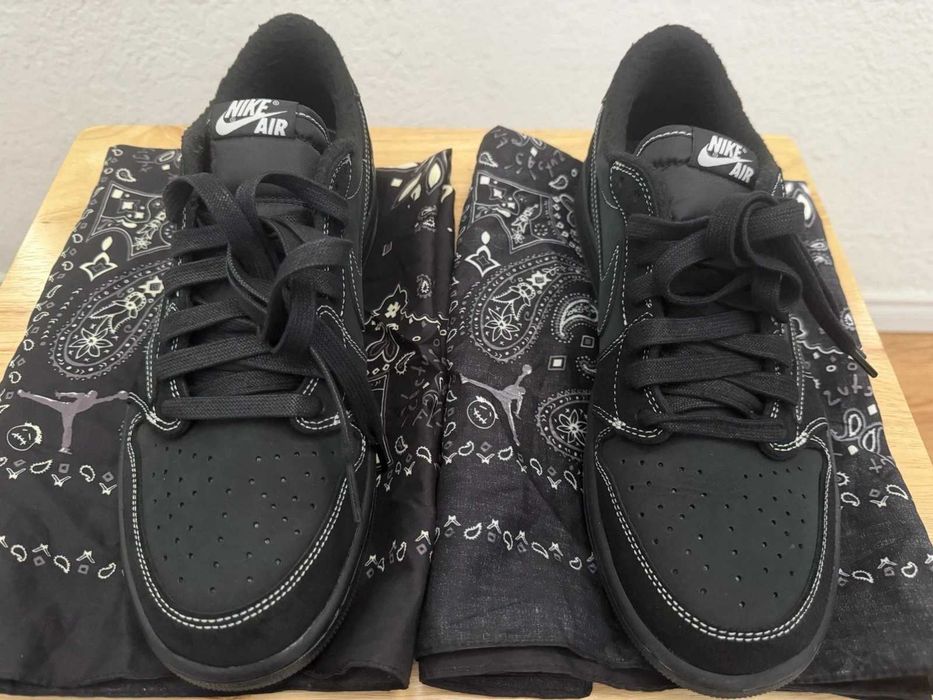 Jordan 1 Retro Low OG SP Travis Scott Black Phantom R.37.5