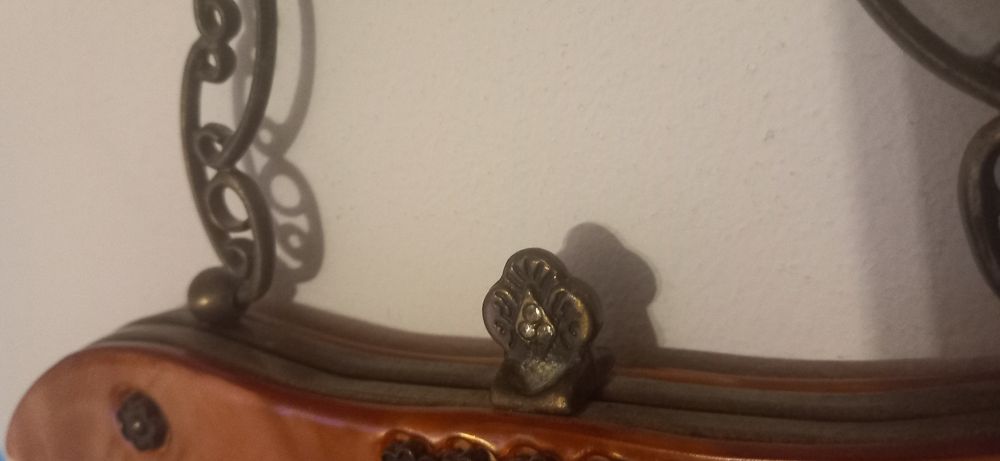 Retro torebka wizytowa kolekcja, czerwone wino, z koralikami