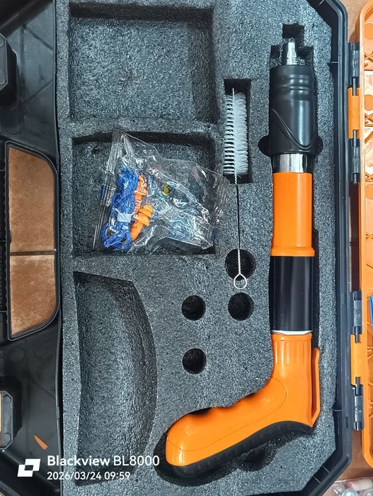 Pistola de pregos de aço com 200 pregos