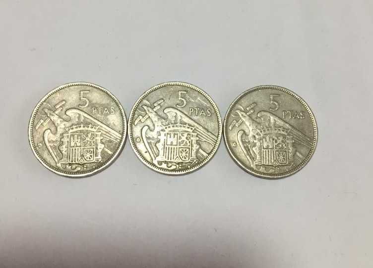Moedas 5 Pesetas 1957