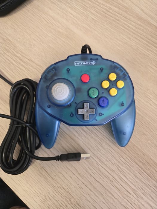 Comando Joystick controle retrobit N64 GameCube para PC USB