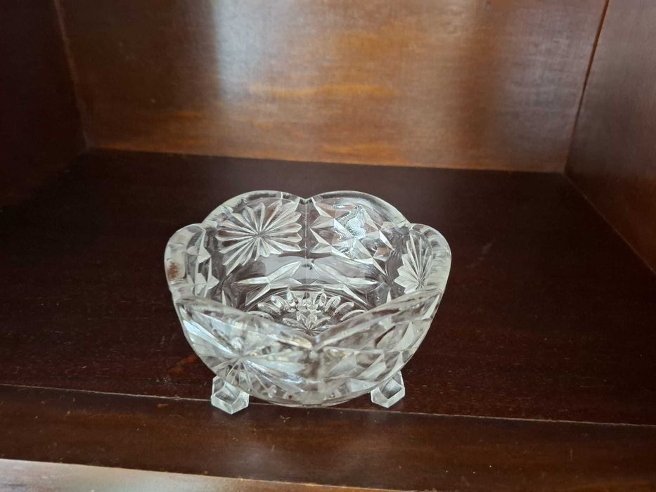 Tigela com pé de tigela vintage anos 30 e 40 Art Déco