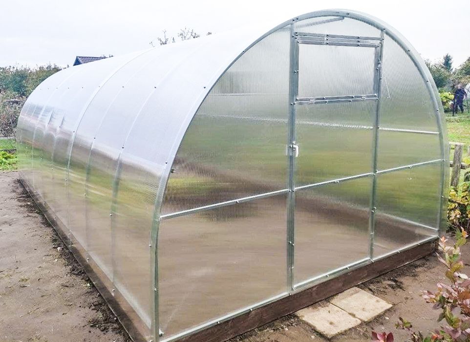 Szklarnia Mocna pr.40x20 3x4m z poliwęglanu 6mm