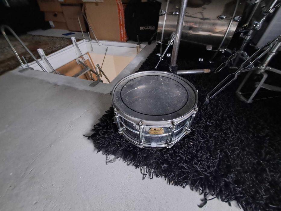 Bateria Pearl export +Rack+pratos/case+tarola extra