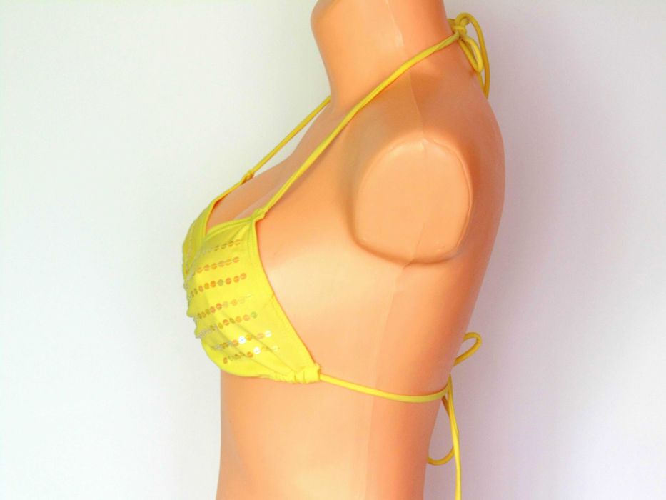 Matalan Retail miękki żółty z cekinami kąpielowy S / M