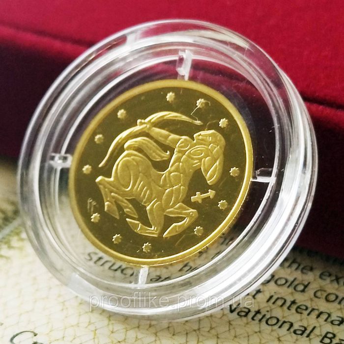 Золотая монета Украины Знак зодиака