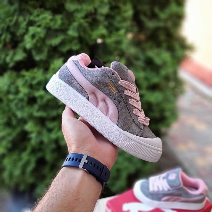 !SALE! Puma Suede XL Crush Preserves сірі з пудрой 36 37 38 39 40 41