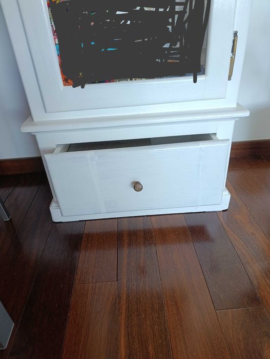 Armário Vitrine Madeira Maciça