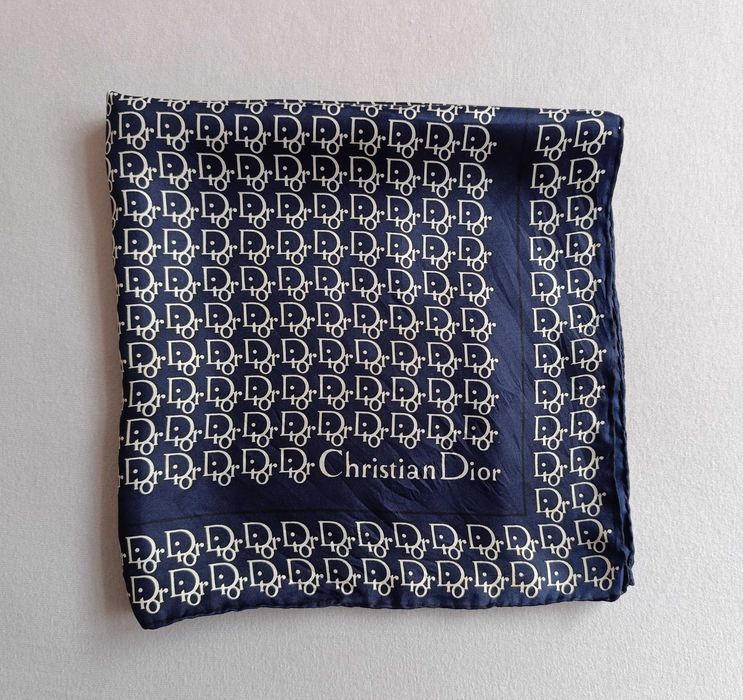 Monogramowana jedwabna apaszka Dior