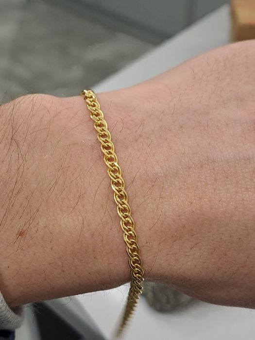 Złota bransoletka Splot Monalisa Pr.585 Nowa 19 cm