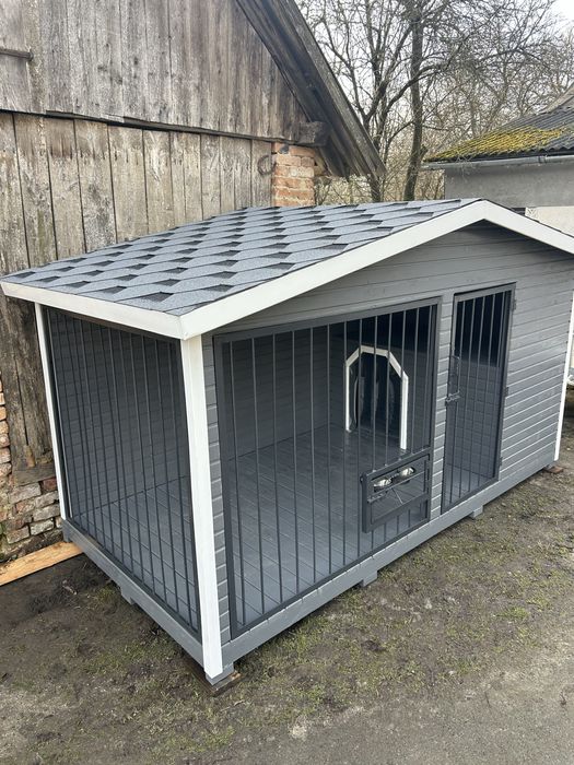 Вольєр для собаки величезний волєр волʼєр буда собаці собакам