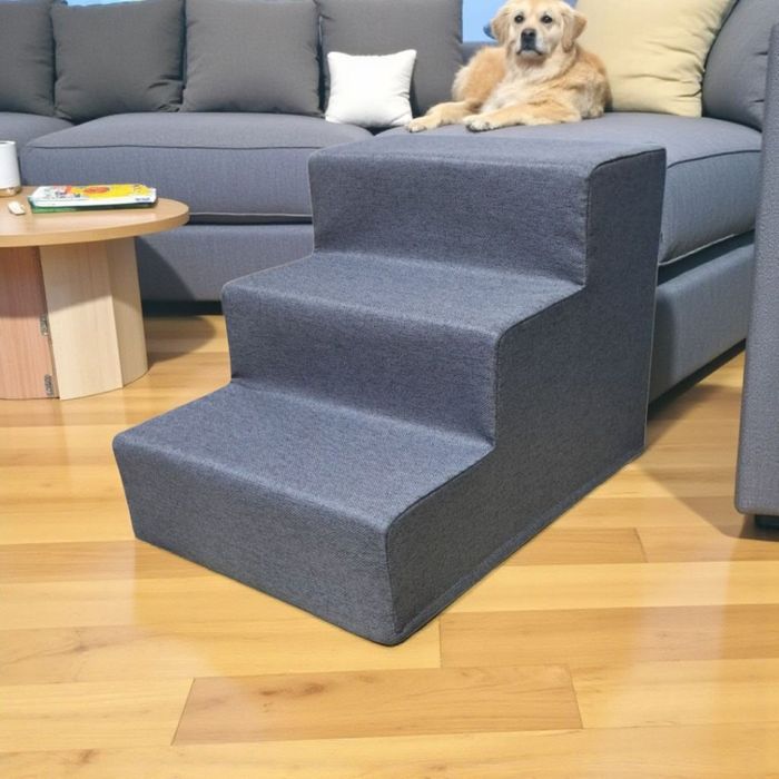 Лесенка для собак,цвет сірий, пандус для животных