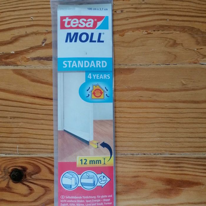 Tesamoll® para debaixo da porta - vedante de proteção contra o vento