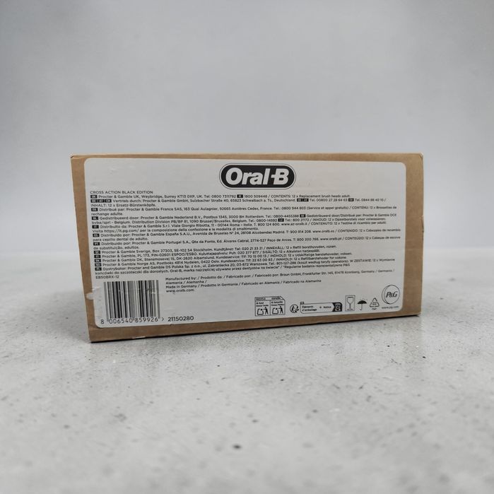 Końcówki do szczoteczek Oral-B Cross Action Black Edition 12 szt