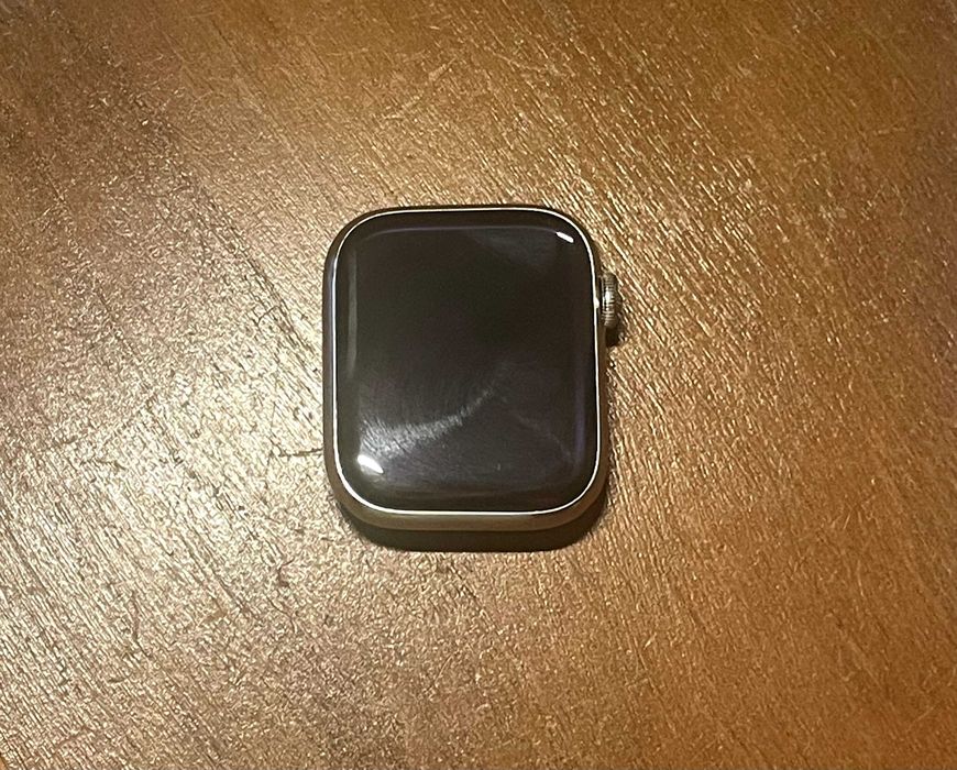 Apple Watch Series 7  Cellular 45mm - aço inox com bracelete e carregador