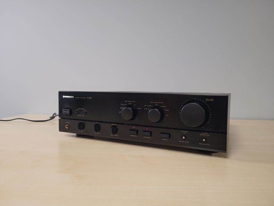 Wzmacniacz Pioneer A-445 czarny – mocny , stereo, w pełni sprawny
