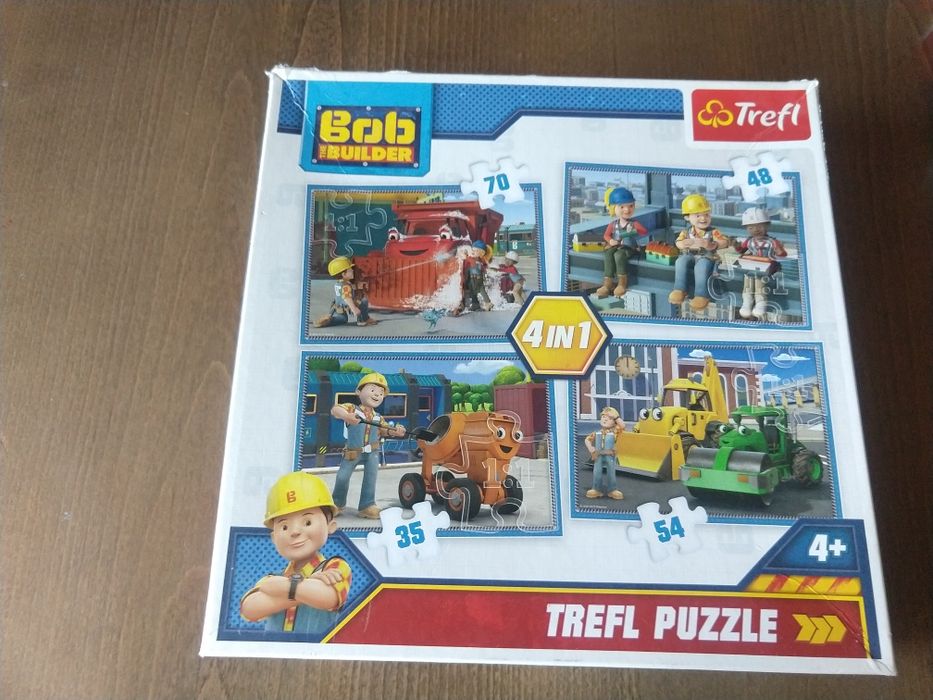 Puzzle Bob budowniczy 4 obrazki
