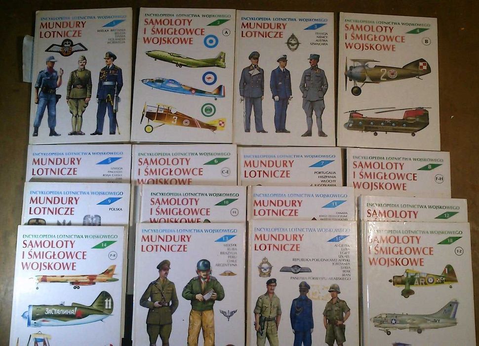 Encyklopedia lotnictwa wojskowego - Mundury Samoloty - t. 1-18