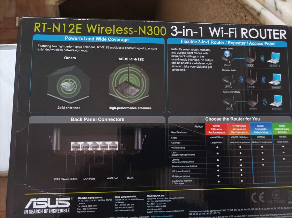 ASUS N300 RT-N12E Router64354224048514121