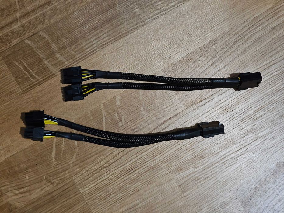 Rozdzielacz PCI-E 8pin → 2x 6+2 pin | GPU | miedź cynowana | nowy