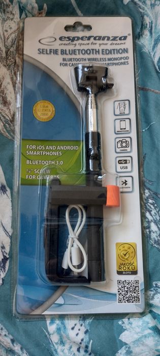 Bezprzewodowy monopod bluetooth do robienia zdjęć selfie