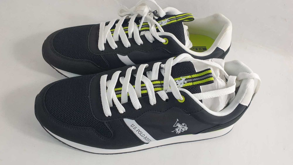 Buty Męskie U.S. Polo Assn. Sneakersy Lekkie NOBIL009-BLK 43
