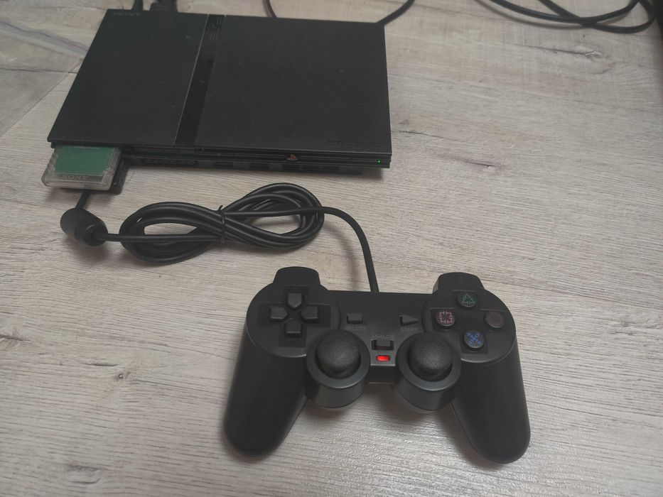 Черный проводной вибро джойстик для playstation 2, 1, PSX.