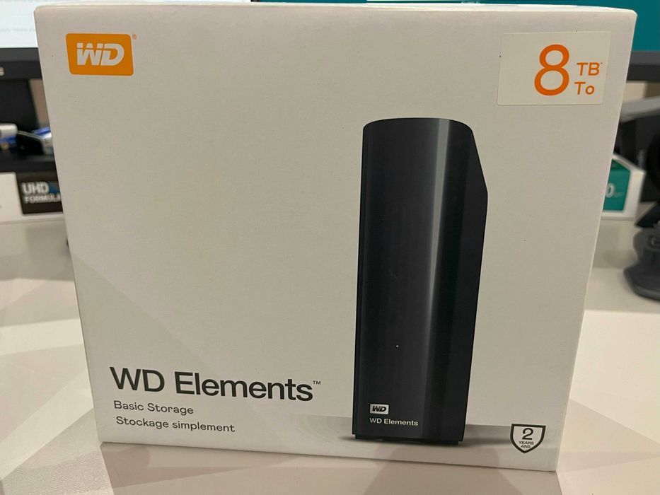 Disco Rígido Externo WD Elements 8TB