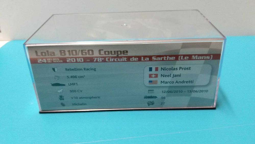 Lola B10/60 Rebellion #12: 24h Le Mans 2010 - Altaya/IXO esc 1/43