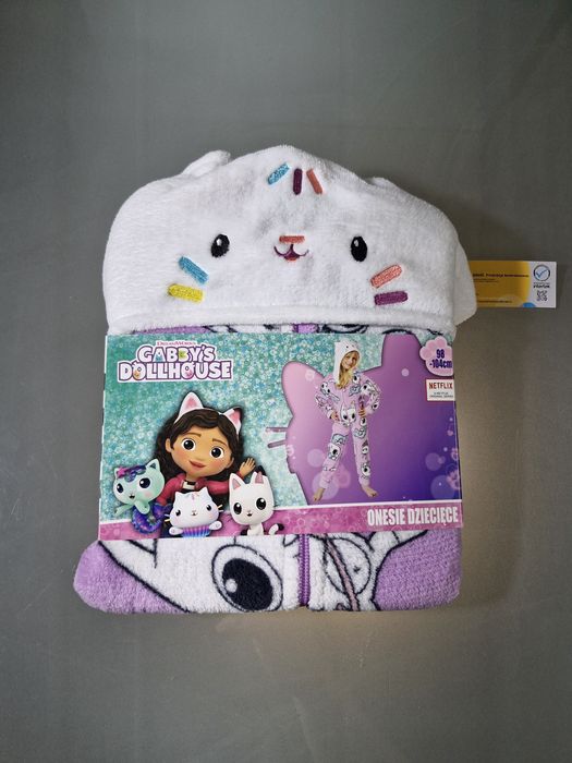 Koci Domek Gabi Kombinezon Pluszowy Piżama z Kapturem Rozmiar 98-104